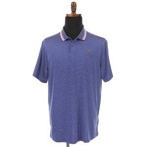 Nike Dri-Fit Vapor Golf Polo Men's Large Blue Striped BV6910